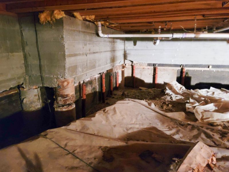 Structural Support in Encapsulated Crawlspace